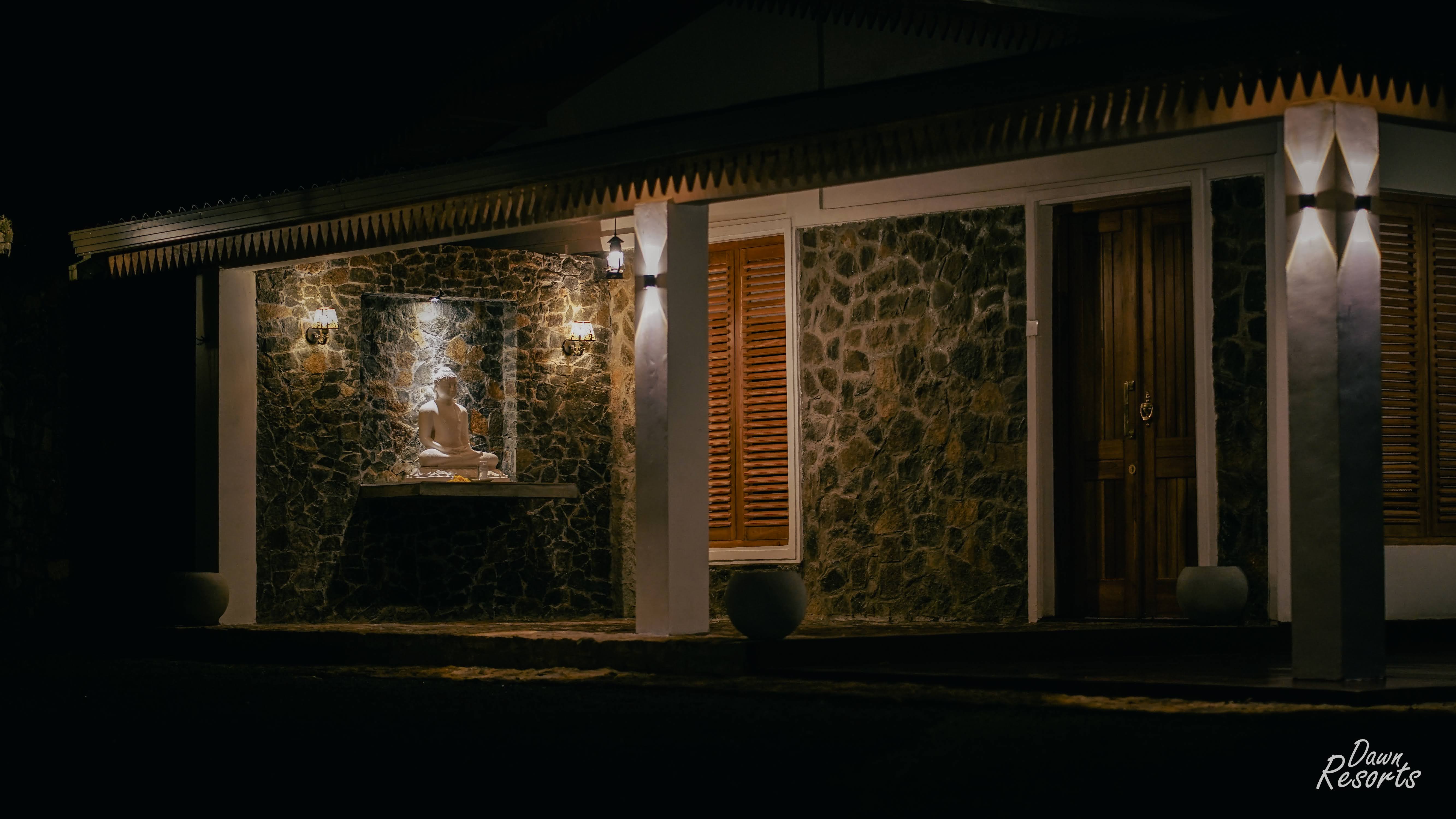 Relaxing at the veranda